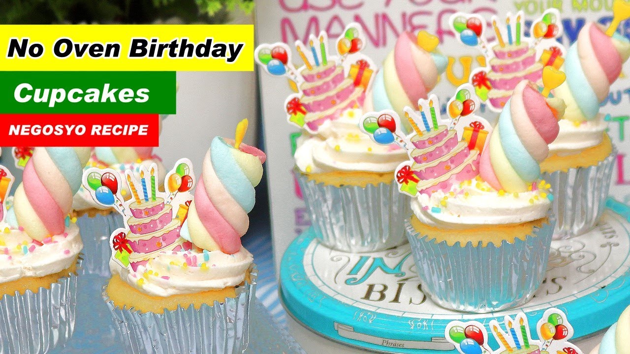 No-Oven Birthday Cupcakes Recipe