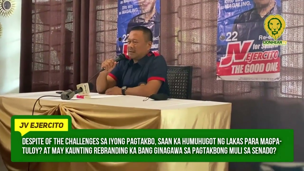 JV Ejercito didn’t need to rebrand with his campaign as senator